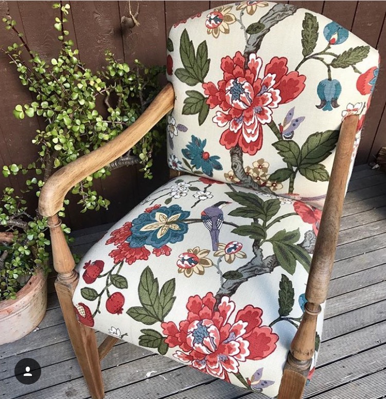 Timber Bridge Chair In JPG Baker Fabric